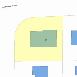 970 Commonwealth Ave, Newton, MA 02459 plot plan