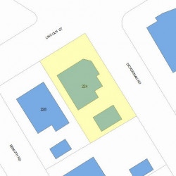 224 Lincoln St, Newton, MA 02461 plot plan