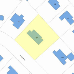 151 Ridge Ave, Newton, MA 02459 plot plan