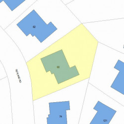 68 Sevland Rd, Newton, MA 02459 plot plan