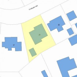 21 Furbush Ave, Newton, MA 02465 plot plan