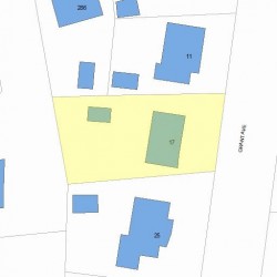 17 Grant Ave, Newton, MA 02459 plot plan