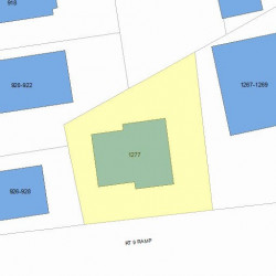 1277 Boylston St, Newton, MA 02461 plot plan