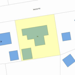 14 Mason Rd, Newton, MA 02459 plot plan