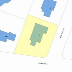 4 Wimbledon Cir, Newton, MA 02465 plot plan