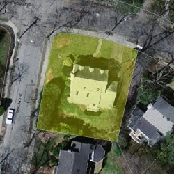 24 Brentwood Ave, Newton, MA 02459 aerial view