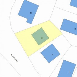 81 Islington Rd, Newton, MA 02466 plot plan