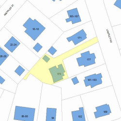 173 Langley Rd, Newton, MA 02459 plot plan