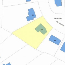 101 Woodcliff Rd, Newton, MA 02461 plot plan