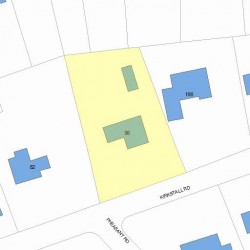 98 Kirkstall Rd, Newton, MA 02460 plot plan