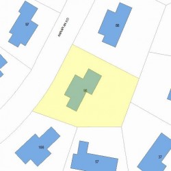 98 Annawan Rd, Newton, MA 02468 plot plan