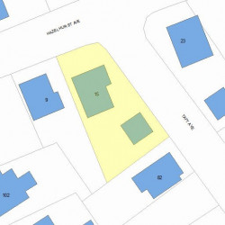 15 Hazelhurst Ave, Newton, MA 02465 plot plan