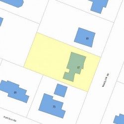 87 Winslow Rd, Newton, MA 02468 plot plan