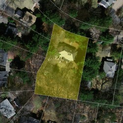 135 Neshobe Rd, Newton, MA 02468 aerial view