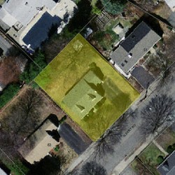 57 Albert Rd, Newton, MA 02466 aerial view