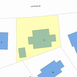 23 Stafford Rd, Newton, MA 02459 plot plan