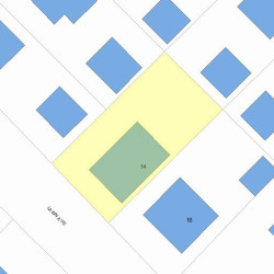 14 Lawn Ave, Newton, MA 02460 plot plan