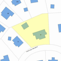 61 Montvale Rd, Newton, MA 02459 plot plan