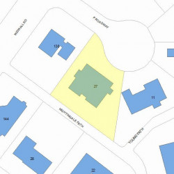 27 Nightingale Path, Newton, MA 02459 plot plan