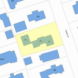 391 Cherry St, Newton, MA 02465 plot plan