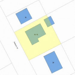 18 Shirley St, Newton, MA 02465 plot plan