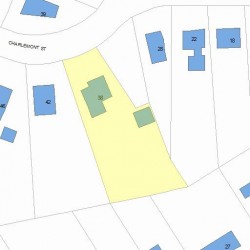38 Charlemont St, Newton, MA 02461 plot plan