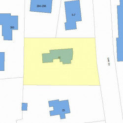 15 Oak St, Newton, MA 02464 plot plan