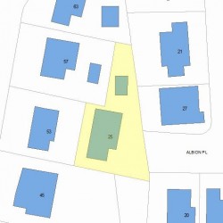 25 Albion Pl, Newton, MA 02459 plot plan