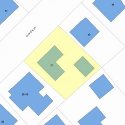 52 Clinton St, Newton, MA 02458 plot plan