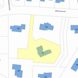 335 Brookline St, Newton, MA 02459 plot plan