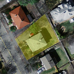 1230 Walnut St, Newton, MA 02461 aerial view