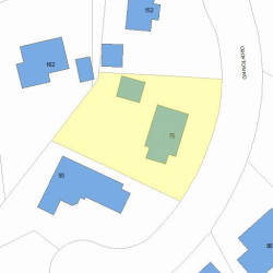 75 Crofton Rd, Newton, MA 02468 plot plan