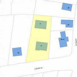 45 Auburn St, Newton, MA 02465 plot plan