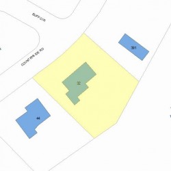 32 Countryside Rd, Newton, MA 02459 plot plan