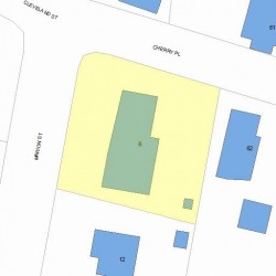 6 Marion St, Newton, MA 02465 plot plan