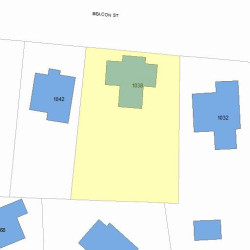1038 Beacon St, Newton, MA 02459 plot plan