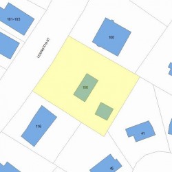 106 Lexington St, Newton, MA 02466 plot plan