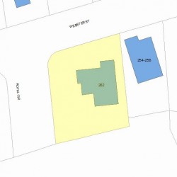 262 Webster St, Newton, MA 02466 plot plan