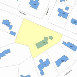 281 Prince St, Newton, MA 02465 plot plan