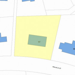 107 Franklin St, Newton, MA 02458 plot plan