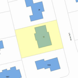12 Evelyn Rd, Newton, MA 02468 plot plan