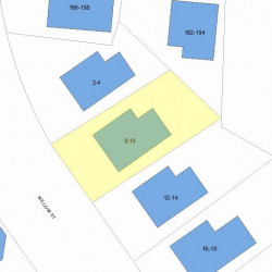 8 Willow St, Newton, MA 02459 plot plan