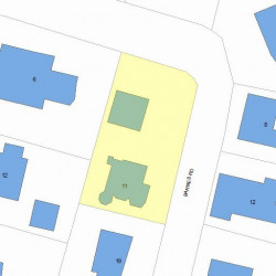 11 Barnes Rd, Newton, MA 02458 plot plan