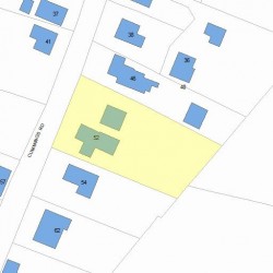52 Cummings Rd, Newton, MA 02459 plot plan