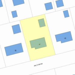 47 Halcyon Rd, Newton, MA 02459 plot plan