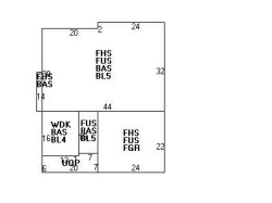 50 Evergreen Cir, Newton, MA 02465 floor plan