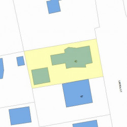 43 Linden St, Newton, MA 02464 plot plan
