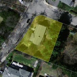 112 Exeter St, Newton, MA 02465 aerial view