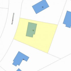 78 Westminster Rd, Newton, MA 02459 plot plan