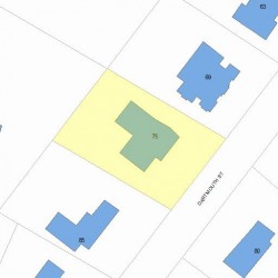 75 Dartmouth St, Newton, MA 02465 plot plan